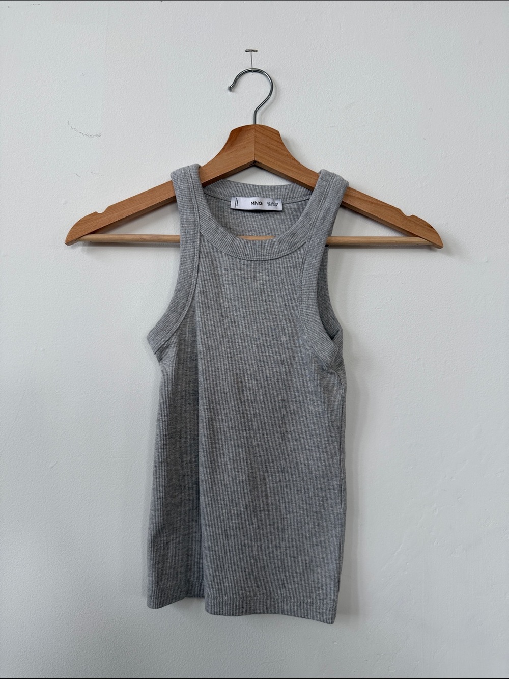 Mango Gray Ribbed Tank